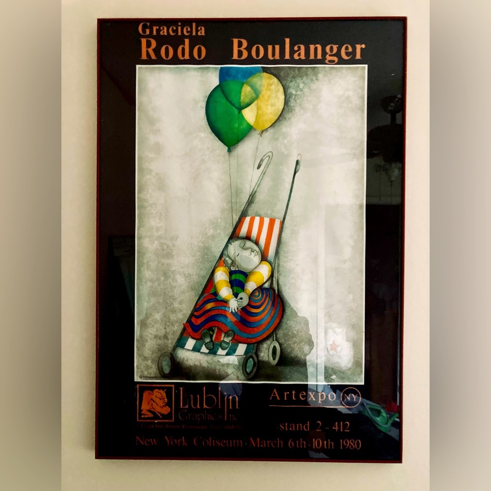 Framed and Matted Art by Graciela Rodo Boulanger, New York Coliseum, 1980